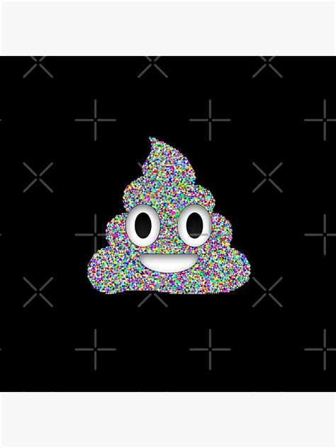 Poop Emoji Pile Of Poo Emoticon Triangles Rainbow Pin For Sale By
