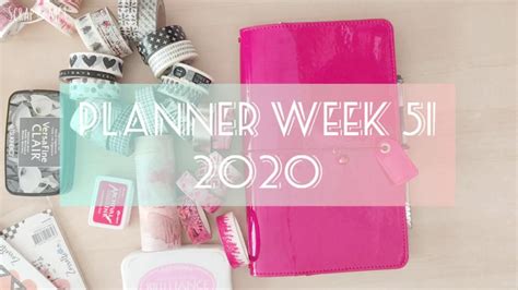Planner Week 51 Youtube
