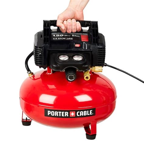 Porter Cable 6 Gallons Portable 150 Psi Pancake Air Compressor In The
