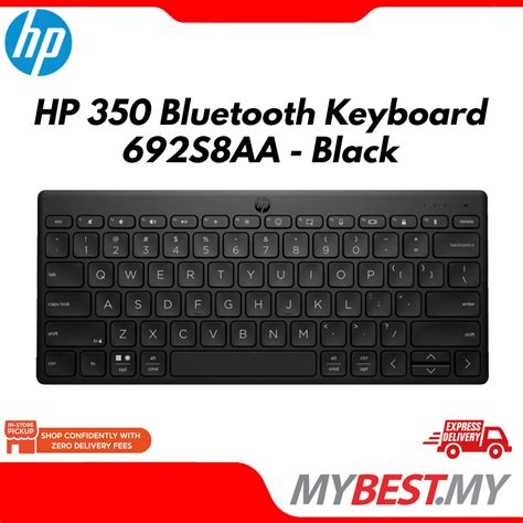 Hp 350 Compact Multi Device Bluetooth Keyboard 692s8aa Black
