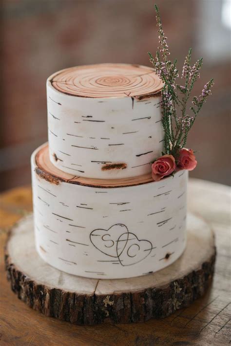 17 Birch Tree Wedding Cakes For An Outdoor Inspired Celebration Wedding Cake Tree Birch