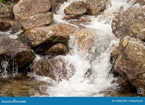 Water Flowing From The Mountains A Mountain Stream Stock Photo Image