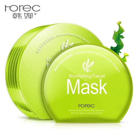 ROREC Tender Skin Moisturizing Seaweed Mask 5 Oil Control Pores Shrink