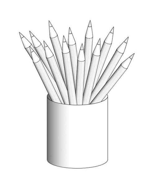 Coloring Pens And Pencils Coloring Pages