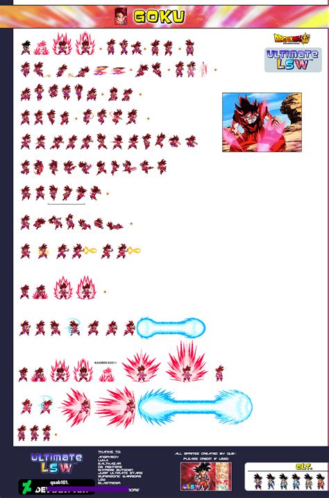 Sprite Goku Kaioken Namek Ulsw By Filipespriter On Deviantart