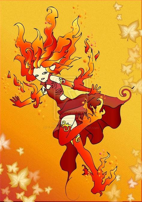 Elemental Fire Fairyby Kerowin4moons Fire Fairy Magick Art
