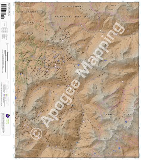 Handies Peak Co Amtopo By Apogee Mapping Inc