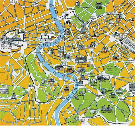 Map Of Rome Rome Map