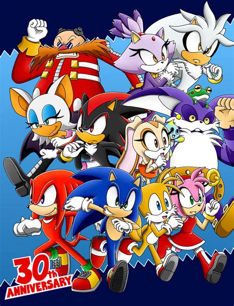 30th Anniversary Of Sonic The Hedgehog By Redfire199 S On Deviantart