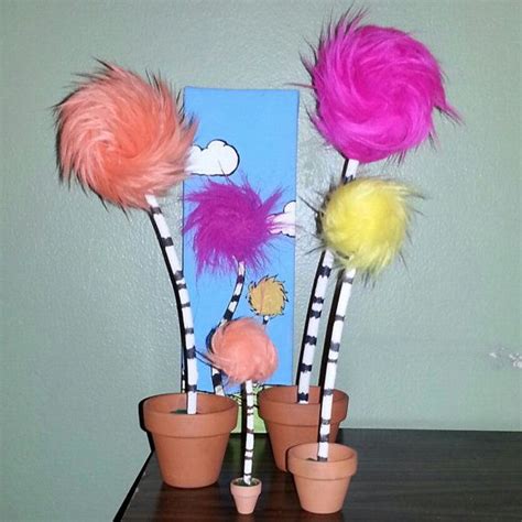 Truffula Tree Small 4 To 6 Inches Inspired By Dr Seuss By Fureek The