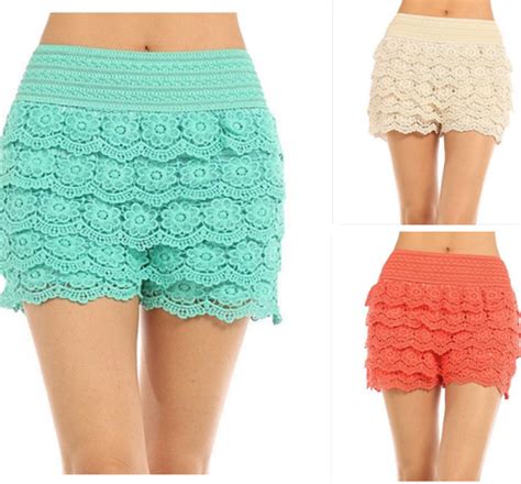 All Sizes Popular Crochet Flower Lace Shorts On Storenvy