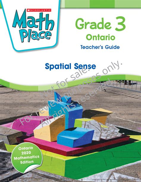Math Place Grade 3 On Spatial Sense Teachers Guide Sample