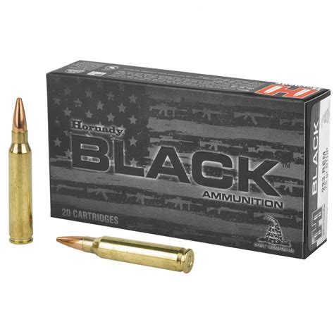 Hornady Black 223 Remington 75gr Bthp Ammo 20 Rounds