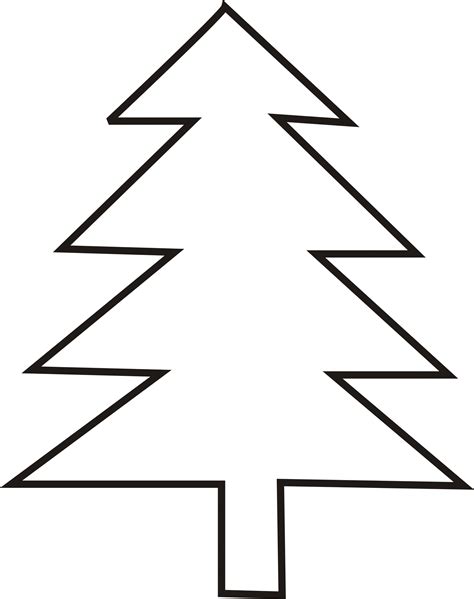 Christmas Tree Outline Clip Art