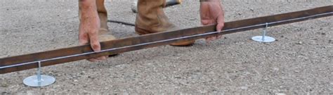 Adjustable Screed Rail System For Concrete Blinding