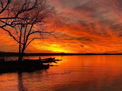 Beautiful Sunset Over Potomac River Picture Taken By A Friend