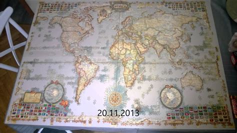 Story Of A 4000 Piece Puzzle World Map Youtube