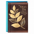 Gold Leaves Father's Day Card - Greeting Cards - Hallmark
