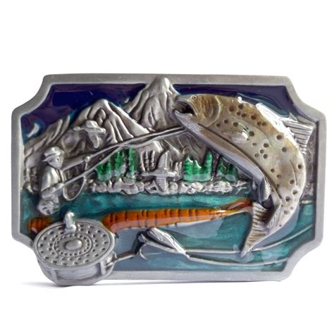T Disom Hot Sale Western Fish Belt Buckle For Mens Buckle Suitable For
