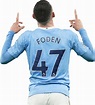 Phil Foden Manchester City football render - FootyRenders