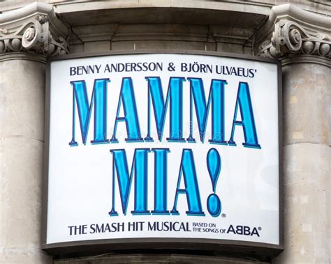 Mamma Mia The Musical At The Novello Theatre London Editorial Image