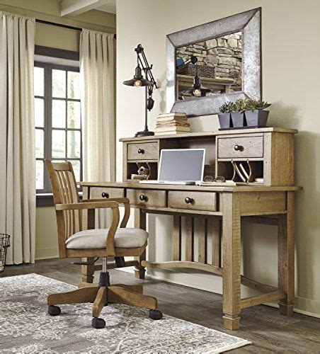 Maybe you would like to learn more about one of these? Pavia Casual solid pine wood Light Brown Home Office Desk ...