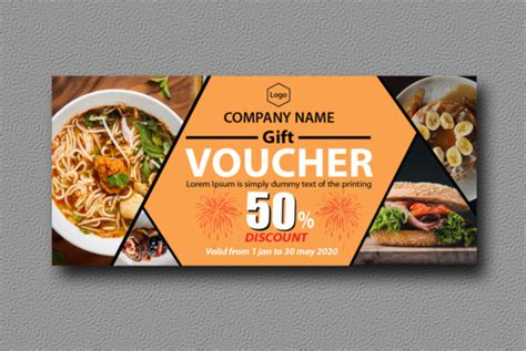 Food Restaurant Gift Voucher Template Gr Fico Por Kumarbd Creative