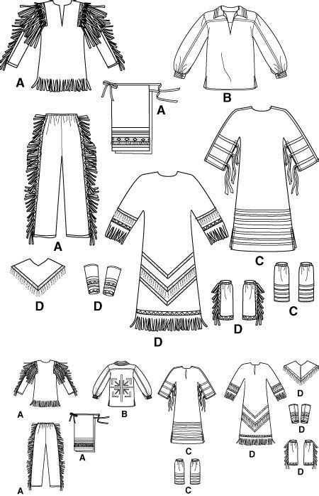 Simplicity 5448 Native American Dress Native American Clothing