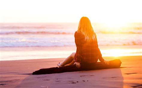 Wallpaper Sunlight Women Outdoors Sea Sand Sitting Beach Morning Yoga Meditation Hand