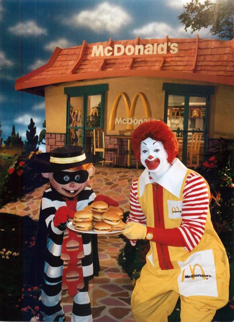 Ronald Mcdonald And Hamburglar On The Set Of 1994’s International Mcdonaldland Commercial Called