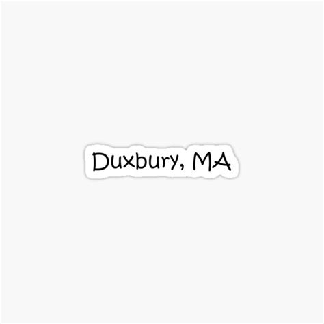 Duxbury Ma Stickers Redbubble