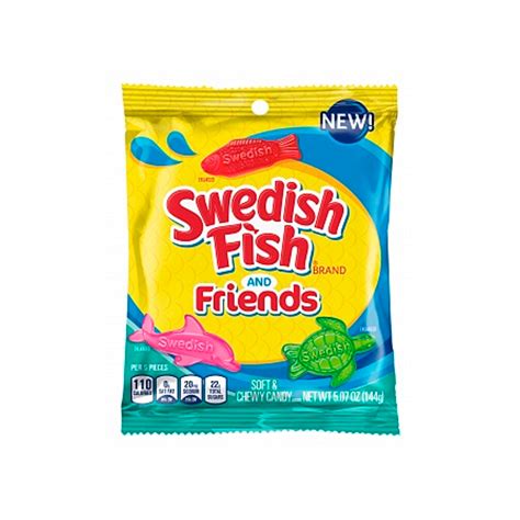 Swedish Fish And Friends Caramelle Morbide E Gommose Al Gusto Di Fru