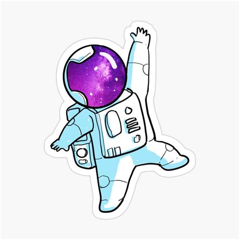 Funny Astronaut Space Helmet Sticker By Saidbenn Star Wars Stickers
