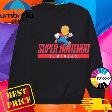 Official Supreme Super Nintendo Chalmers Simpsons Logo 2023 T Shirt Hoodie Sweater Long