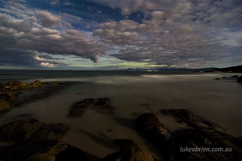 Aurora During Bay Of Fires Workshop Luke Obrien Photography