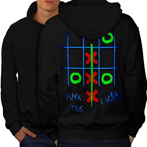 Wellcoda Tic Tac Toe Funny Mens Hoodie Funny Design On The Jumpers