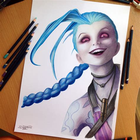 Easy anime drawings basic anime drawing lessons easy anime boy drawing easy anime drawings for beginners easy anime drawings of hair easy cute anime drawings in. Jinx Color Pencil Drawing by AtomiccircuS on DeviantArt