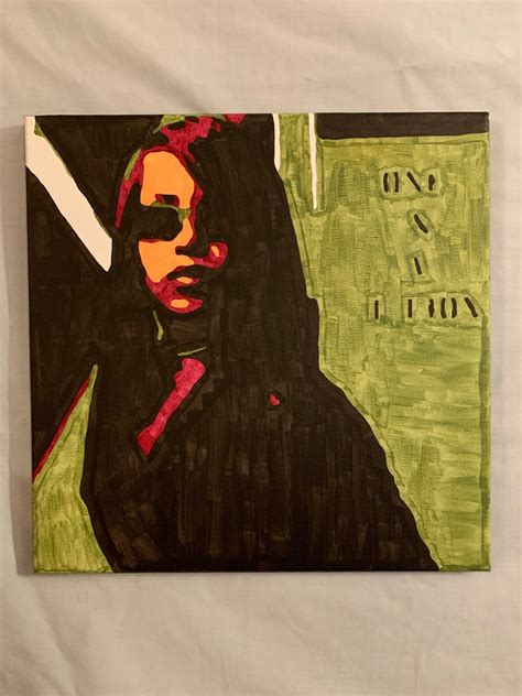 Aaliyah One In A Million Album Cover Acrylic Original Painting Etsy