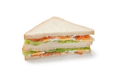 It comes packed with all the taste minus the cream cheese and the bagel. Triangle sandwich with smoked salmon and lettuce - Fresh Fresh