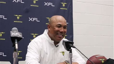 Hines Ward Head Coach Of The Xfl San Antonio Brahmas Post Game Press