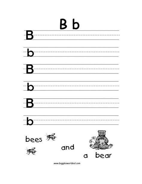 Letter B Tracing Sheets