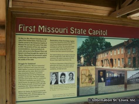 First Missouri State Capitol State Historic Site In St Charles Missouri
