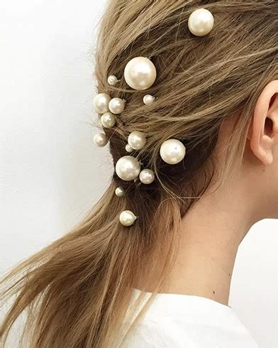 These Pearl Hair Accessories Are Spiking Up Big Time