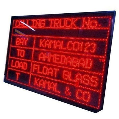Red Led Display Board Type Of Lighting Application Outdoor Lighting