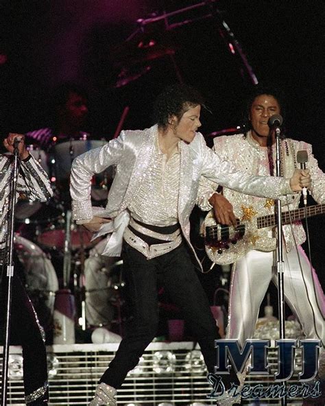 Michael Jackson Performing With His Brothers During The Jacksons