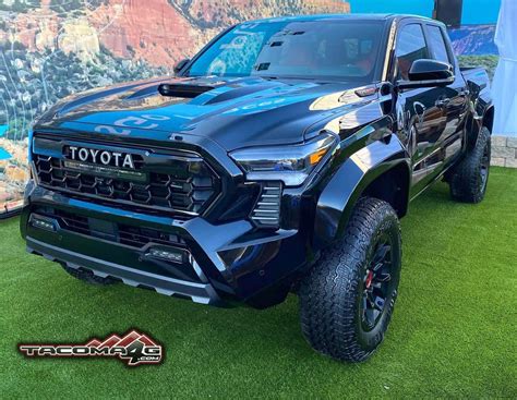 2024 Tacoma Trd Pro Is Beast In Black Exterior Red Interior First