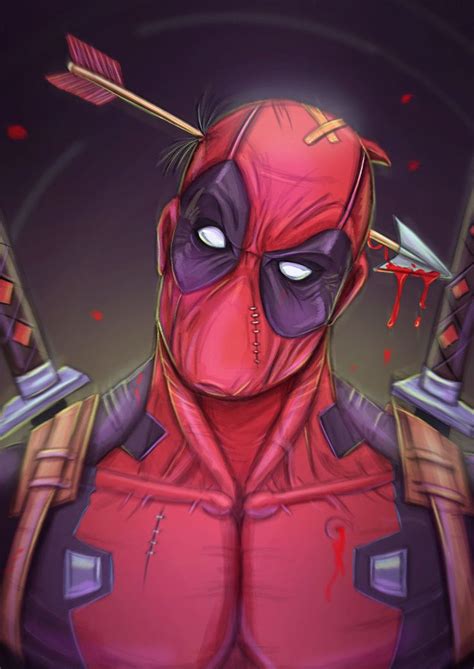 147 Best Deadpool Head And Shoulder Images On Pinterest Comics