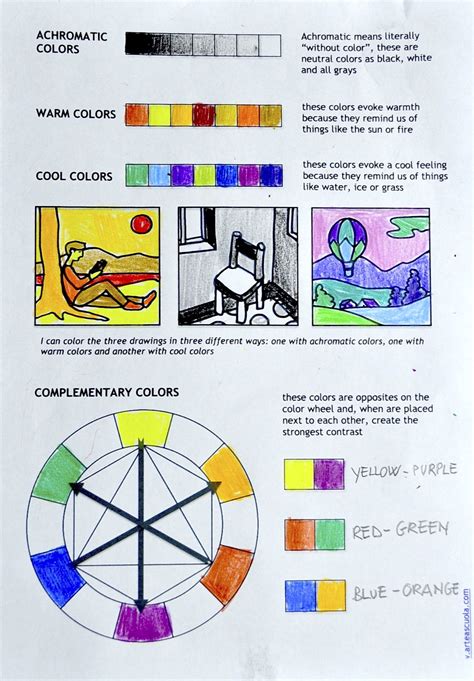 Color Theory Worksheets And Video Tutorial Color Theory Worksheet