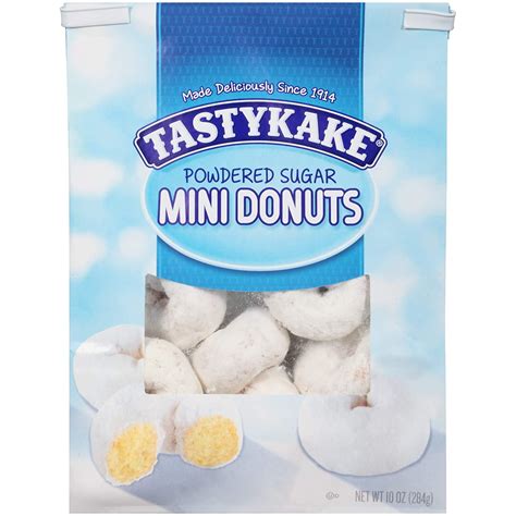 Tastykake Powdered Sugar Mini Donuts 3 Pack 10 Oz Bags