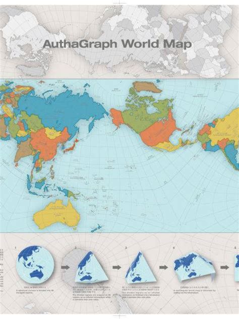 Accurate World Map Scale Design Japan Hajime Narukawa 5 Güneşin Tam